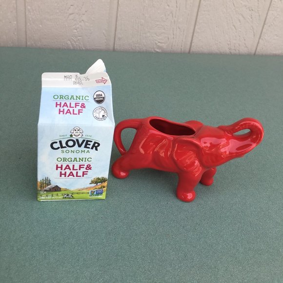NWT - Cherry Red Elephant Creamer - Picture 2 of 5